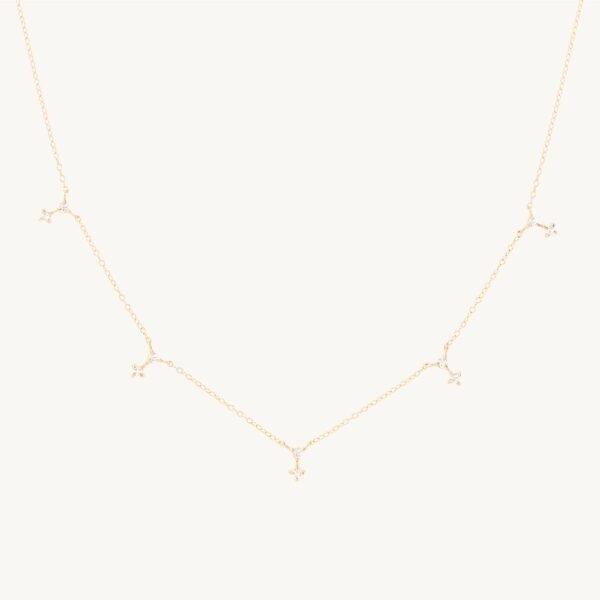 Diamond Moon Necklace