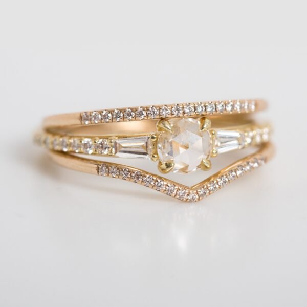 Fairy Light Demi-Pavé Diamond Band - Image 6
