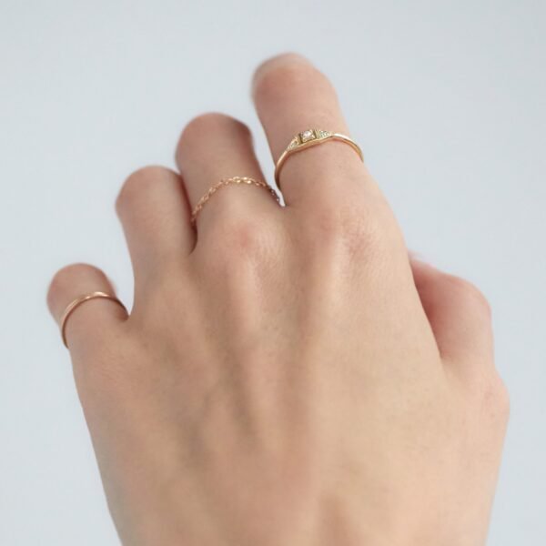 Baby Deco Ring, Pearl - Image 3