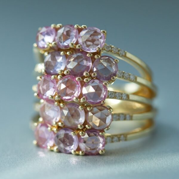 La Vie en Rose Pink Sapphire Ring - Image 7