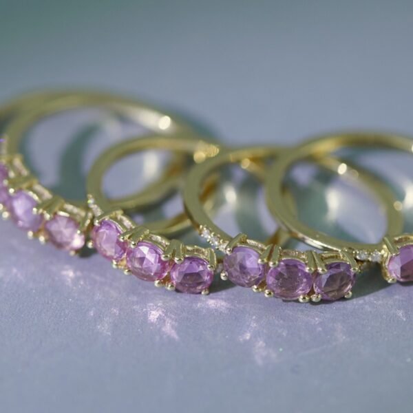 La Vie en Rose Pink Sapphire Ring - Image 8
