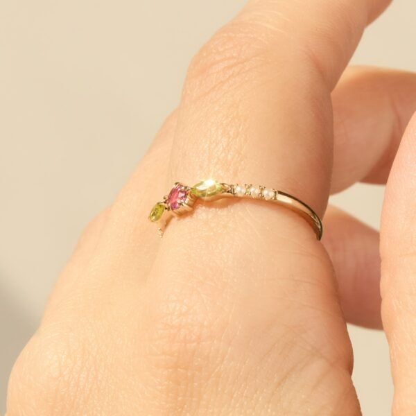 Tourmaline Rosette Ring - Image 5