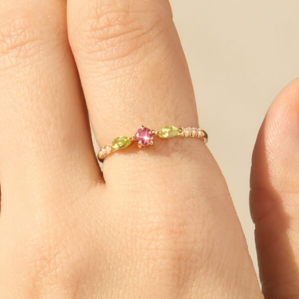 Tourmaline Rosette Ring - Image 3