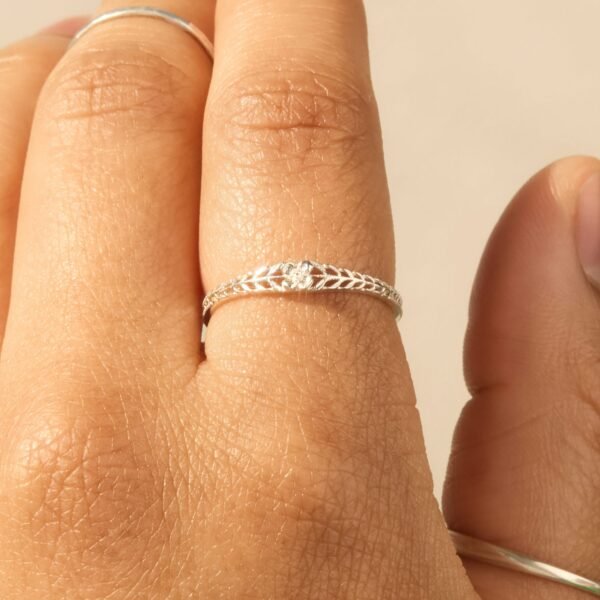 Little Blossom Silver Ring - Image 3