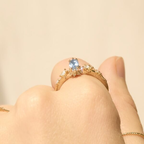 Nereid Marquise Sapphire Ring - Image 3