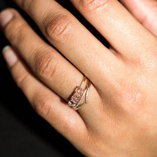 La Vie en Rose Pink Sapphire Ring - Image 5