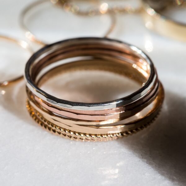Threadbare Gold Stacking Ring - Image 10