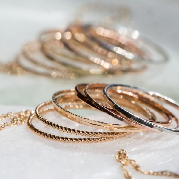 Threadbare Gold Stacking Ring - Image 11