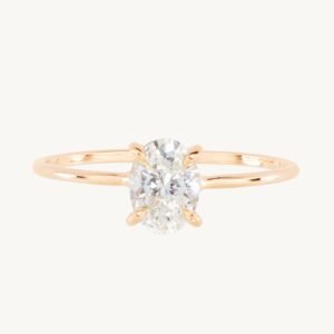 The Swan Solitaire Oval Lab-Grown Diamond Ring