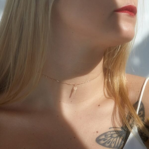 Tiniest Gold Key Charm - Image 2