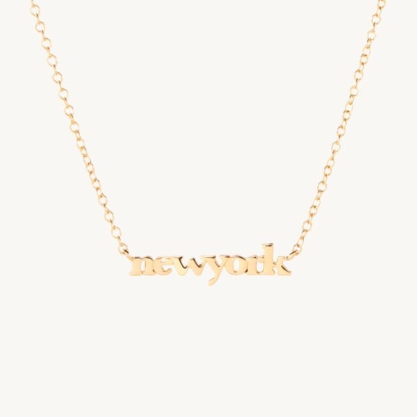 Tiniest Gold Name Necklace