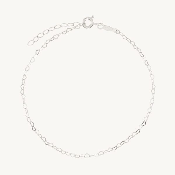 Tiny Hearts Bracelet, Silver