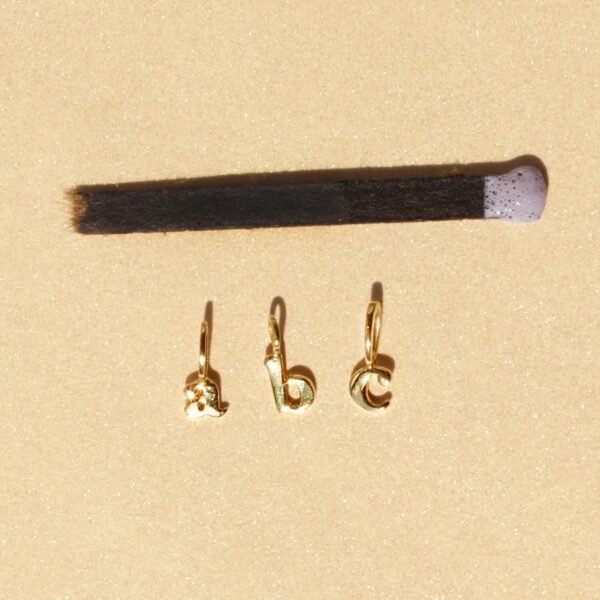 Tiniest Alphabet Charm, Yellow Gold - Image 8