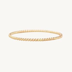 Twisted Stacker Gold Ring