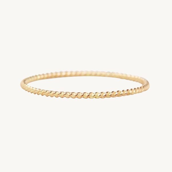 Twisted Stacker Gold Ring